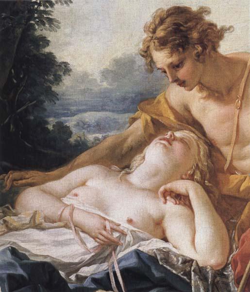 Francois Boucher Details of Daphnis and Chloe oil painting image